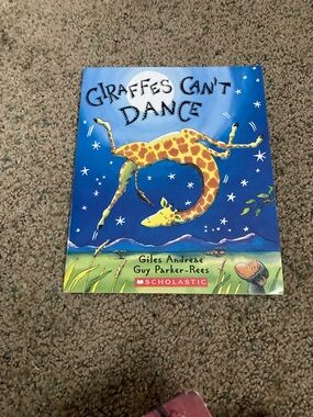Scholastic Blue Cover: Giraffes Can't Dance Picture Book